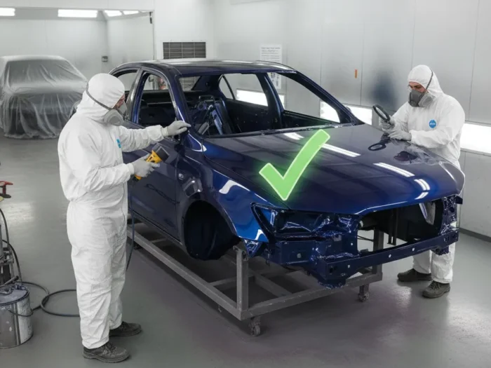 Control de calidad en carrocería en los procesos de protección, preparación e igualación de superficies en Formación Contreras