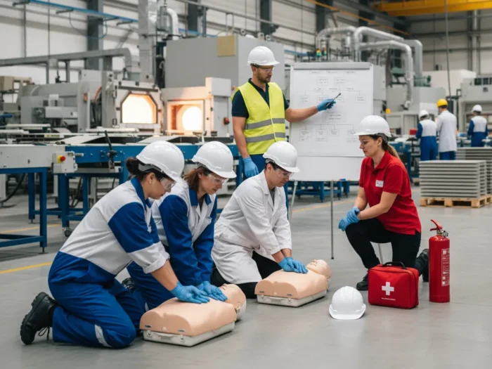 Curso de PRL en Empresas de Vidrio y Cerámica e Introducción a Primeros Auxilios