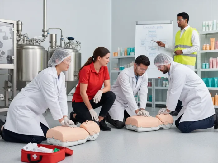 Curso de PRL en empresas de perfumería y cosmetica y primeros auxilios