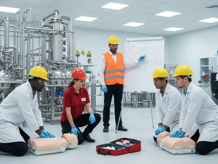 Curso de PRL en empresas quimicas y primeros auxilios