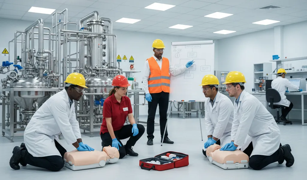 Curso de PRL en empresas quimicas y primeros auxilios