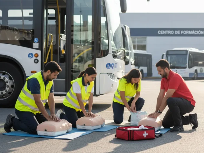Curso de PRL en transporte de personas por carretera y primeros auxilios