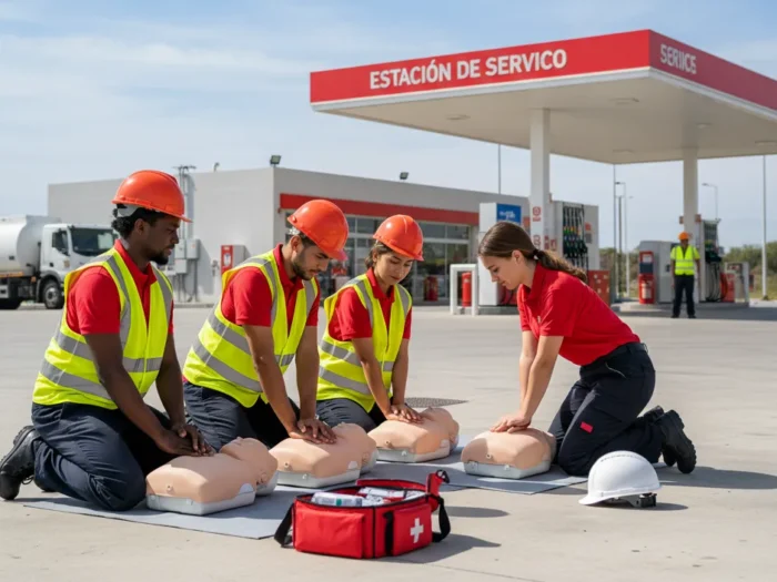 PRL en Estaciones de Servicios y primeros auxilios